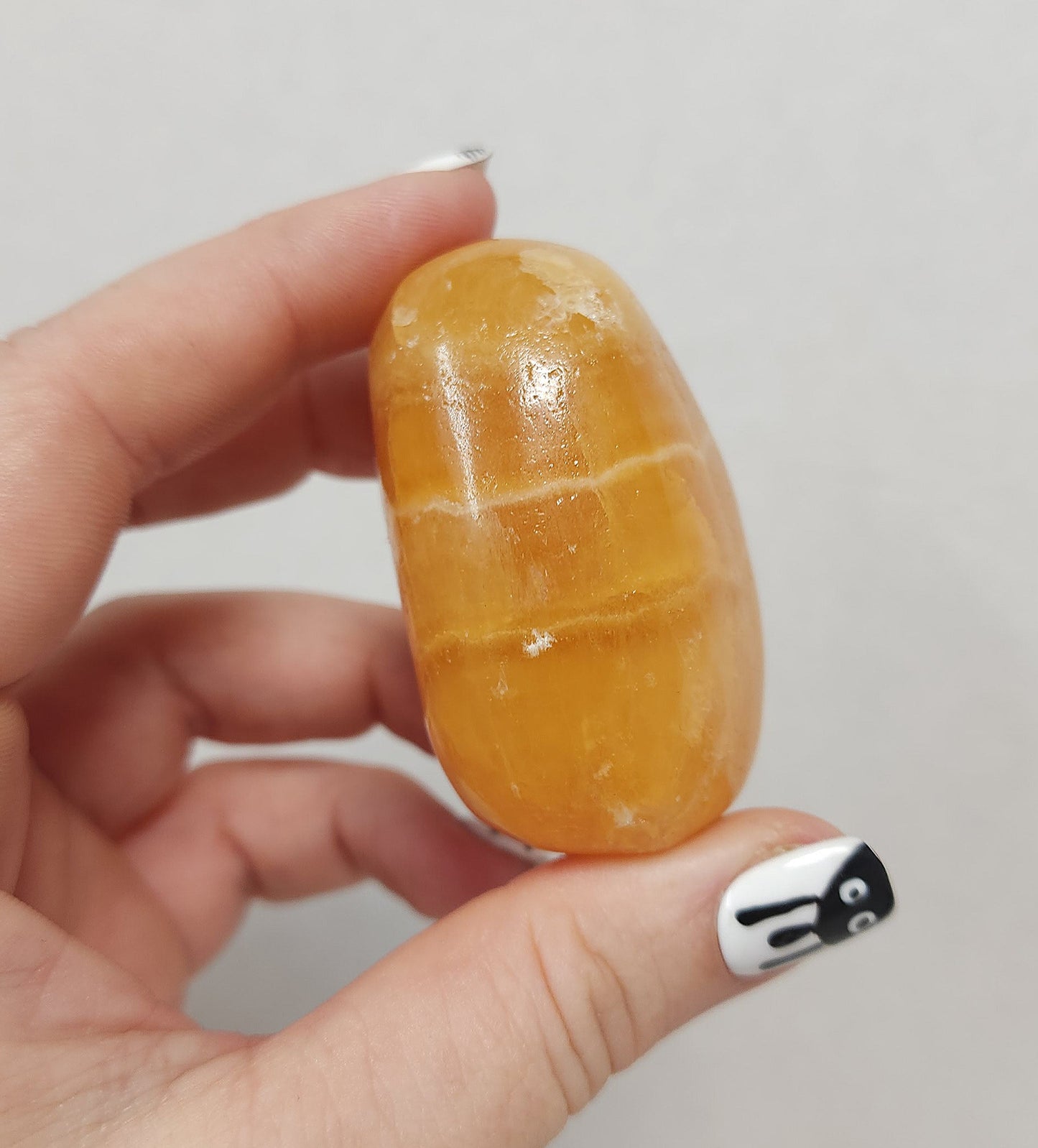 Orange Calcite Palmstone #7