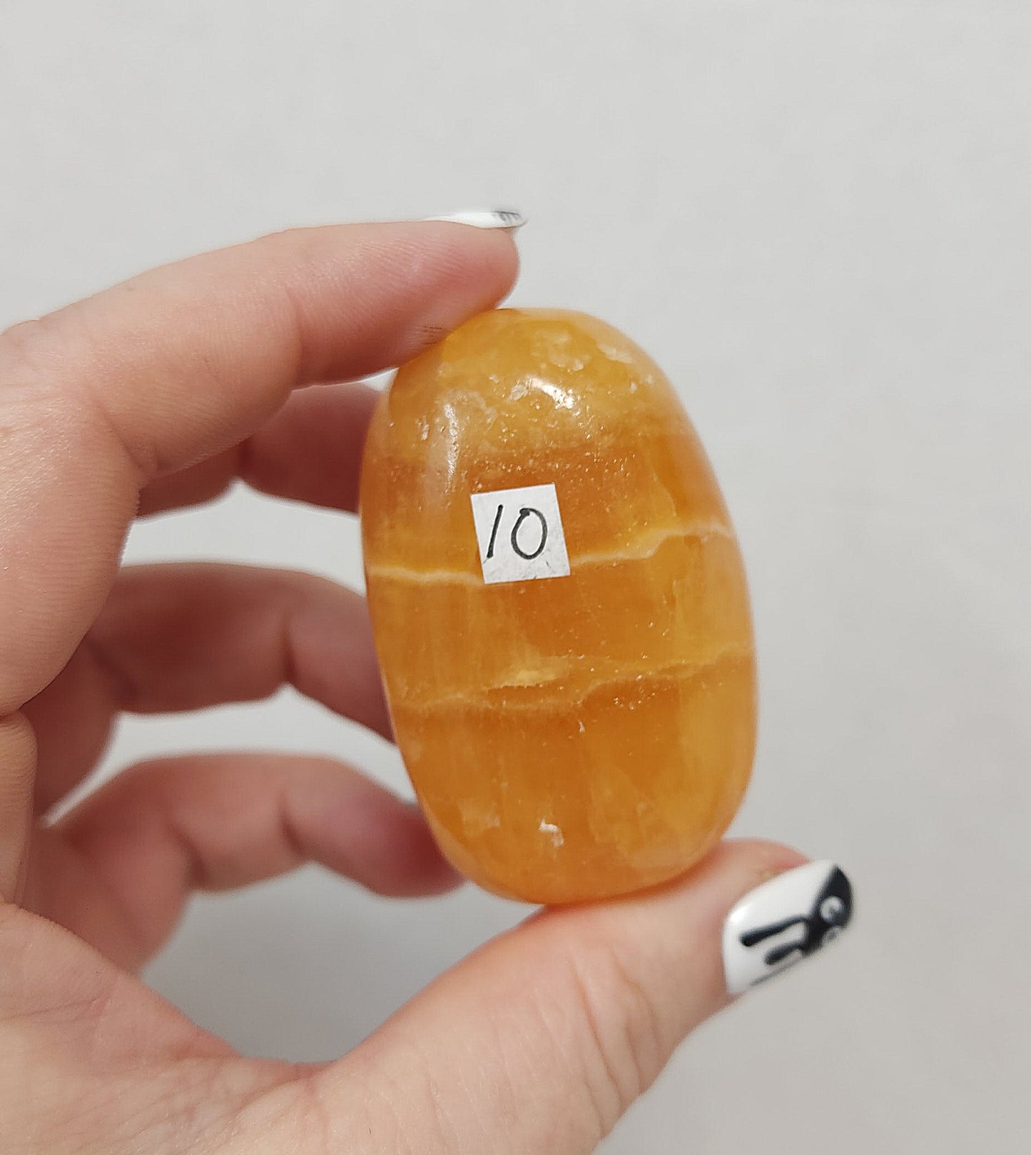 Orange Calcite Palmstone #7