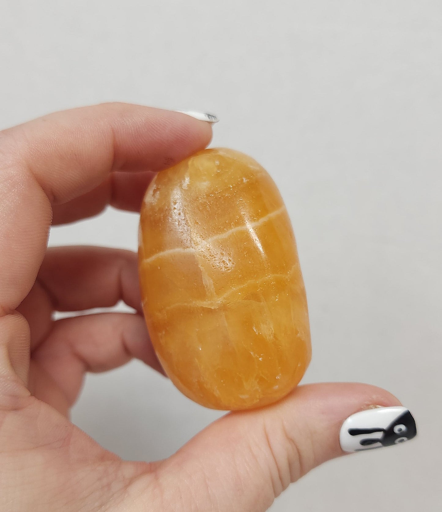 Orange Calcite Palmstone #7