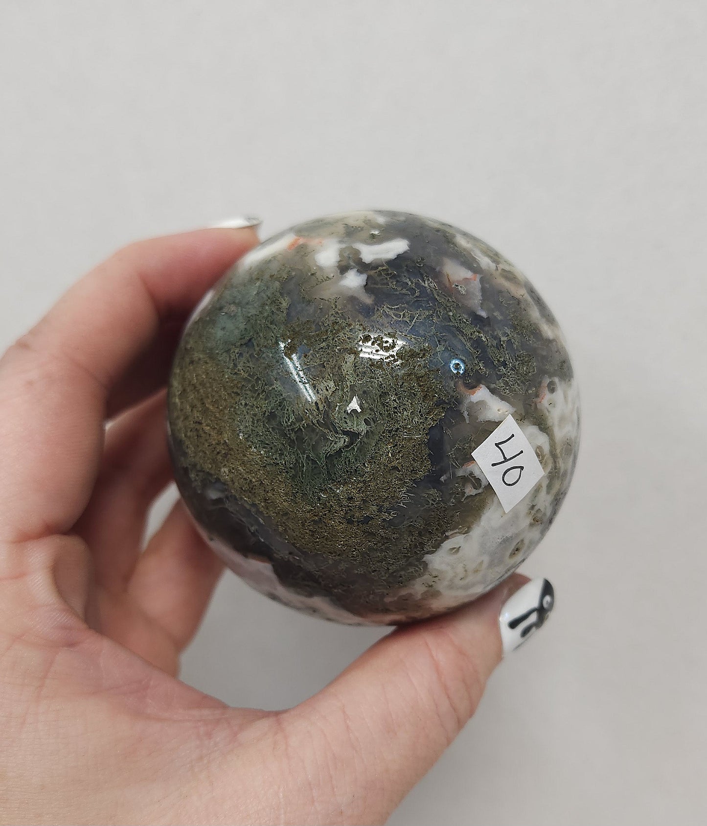 Moss Agate Sphere #1