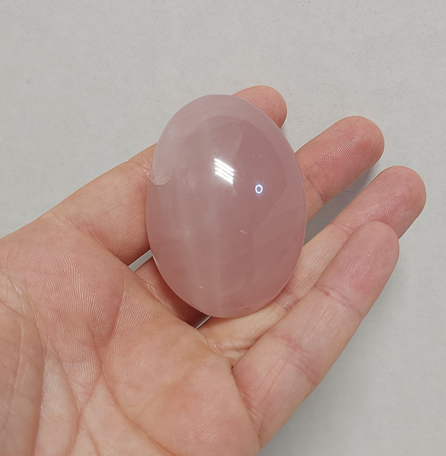 Rose Quartz Palmstone #1