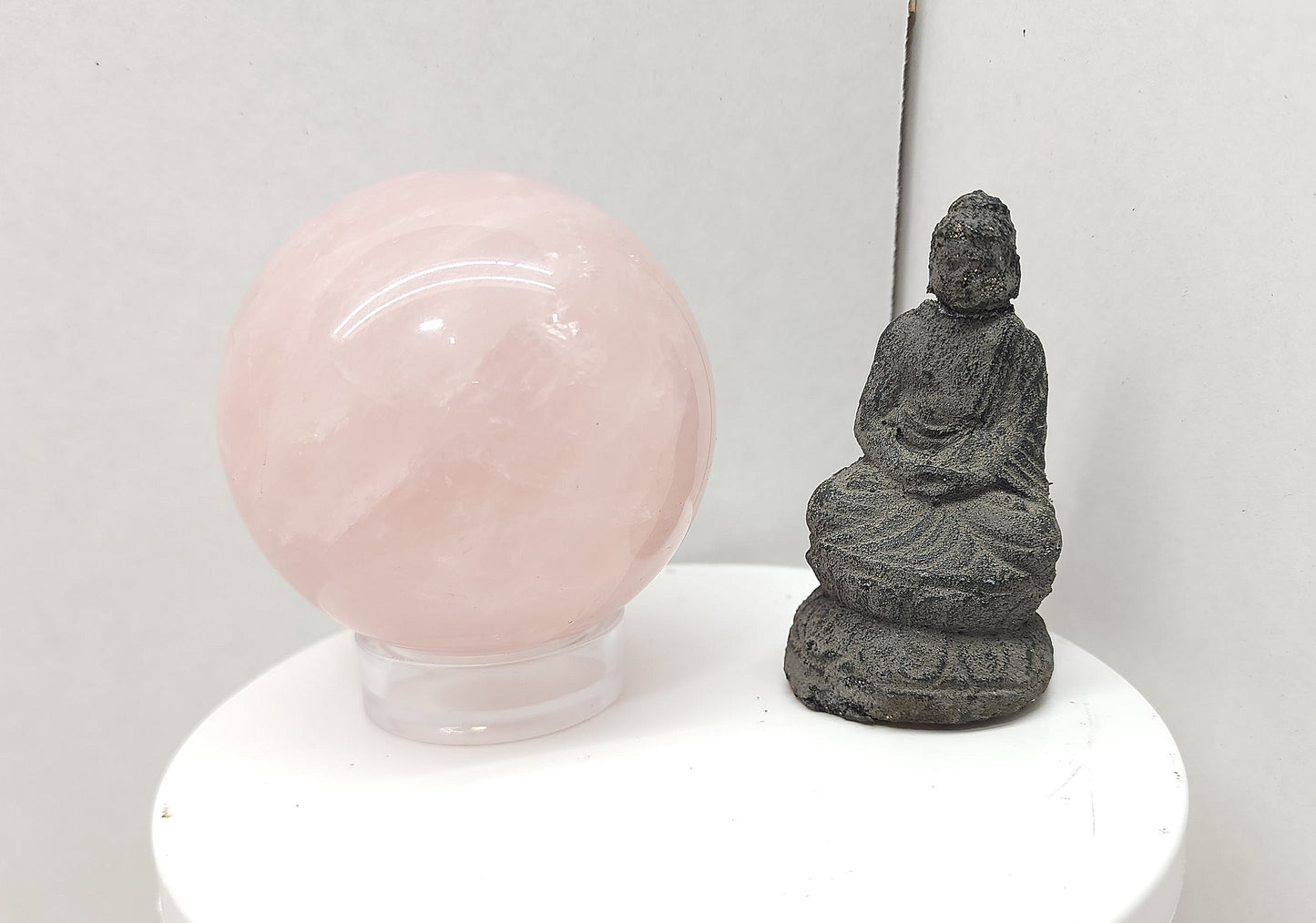 Rose Quartz sphere (large)