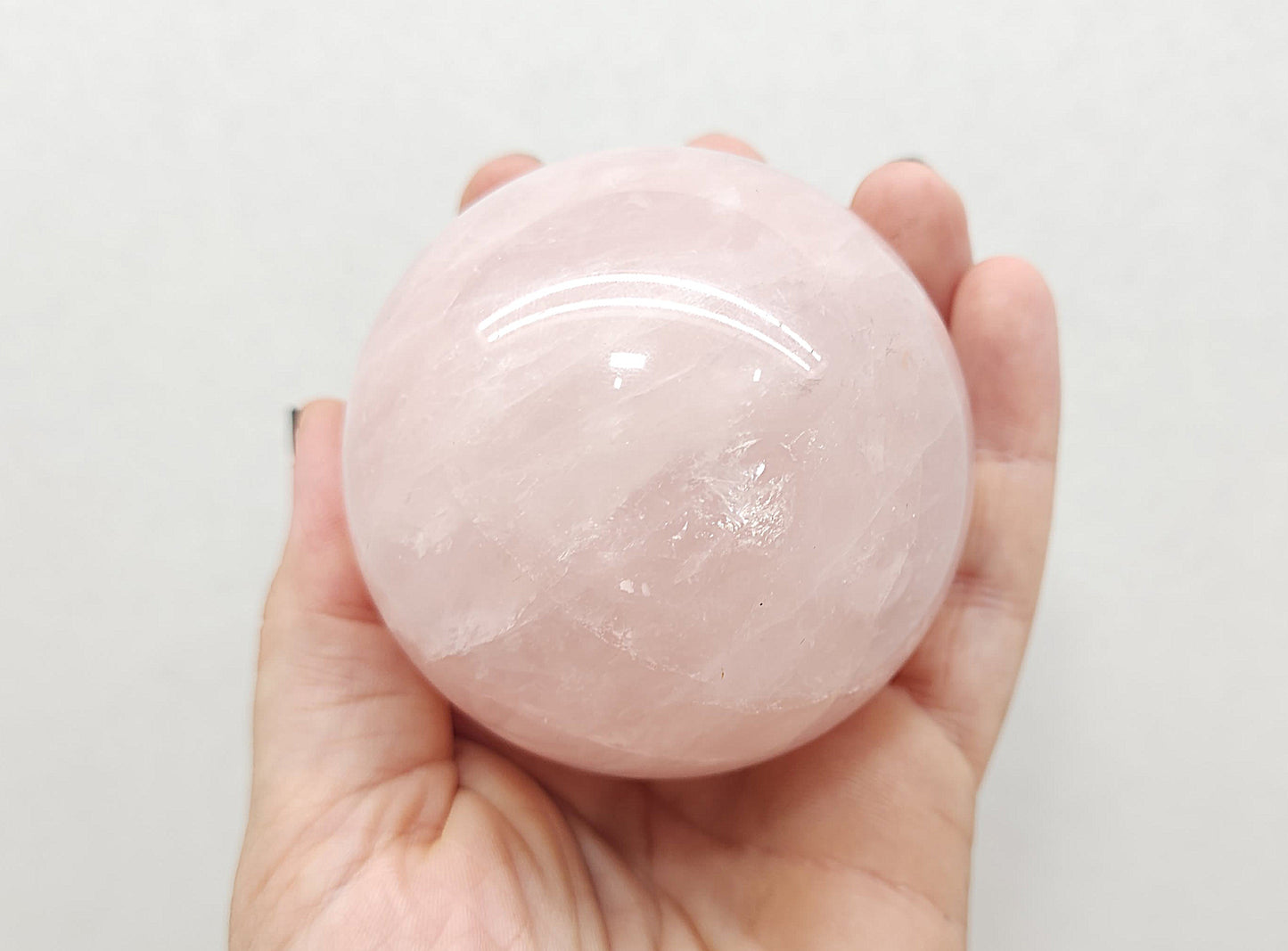 Rose Quartz sphere (large)