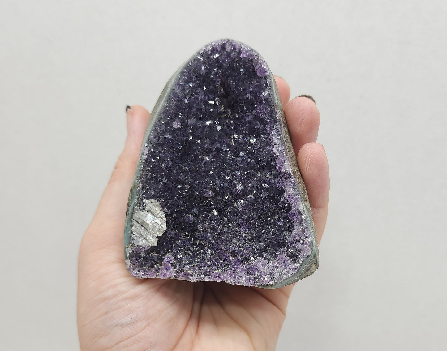 Amethyst Geode with Calcite